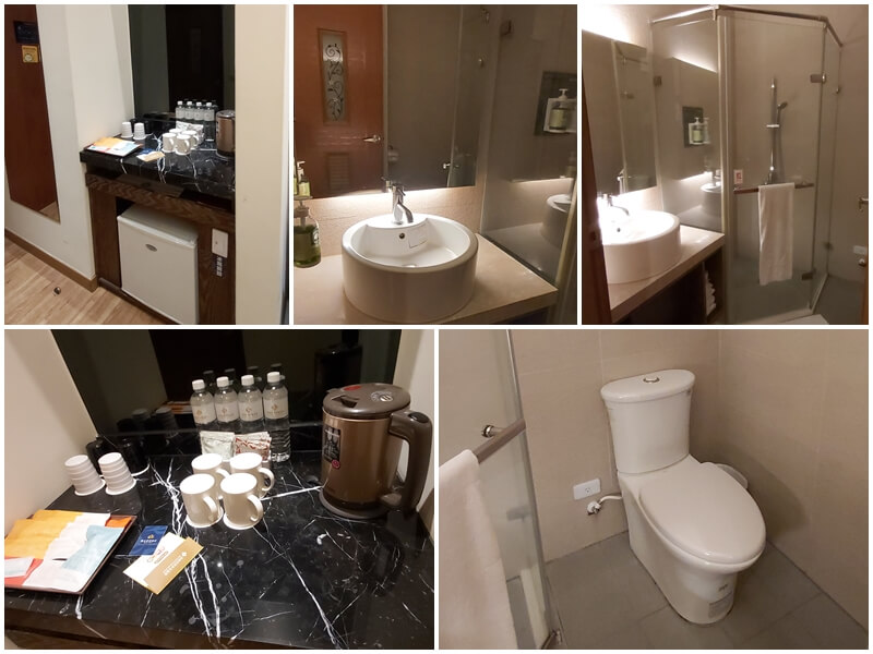 曙光渡假酒店的浴室廁所冰箱