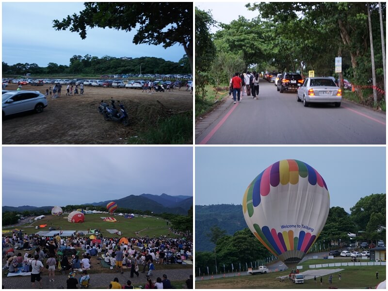 2022年7月早上到達鹿野高台看台東熱氣球