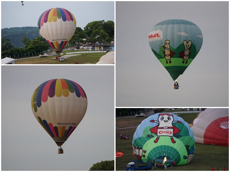 2022年台東國際熱氣球嘉年華的養樂多球與蠟筆球