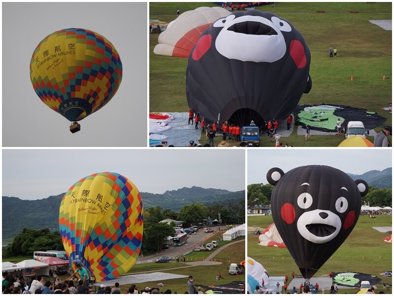 2022年台東國際熱氣球嘉年華的天際航空球與熊本熊球