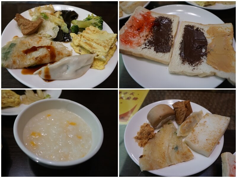 沙里仙溫泉渡假村內的早餐菜色