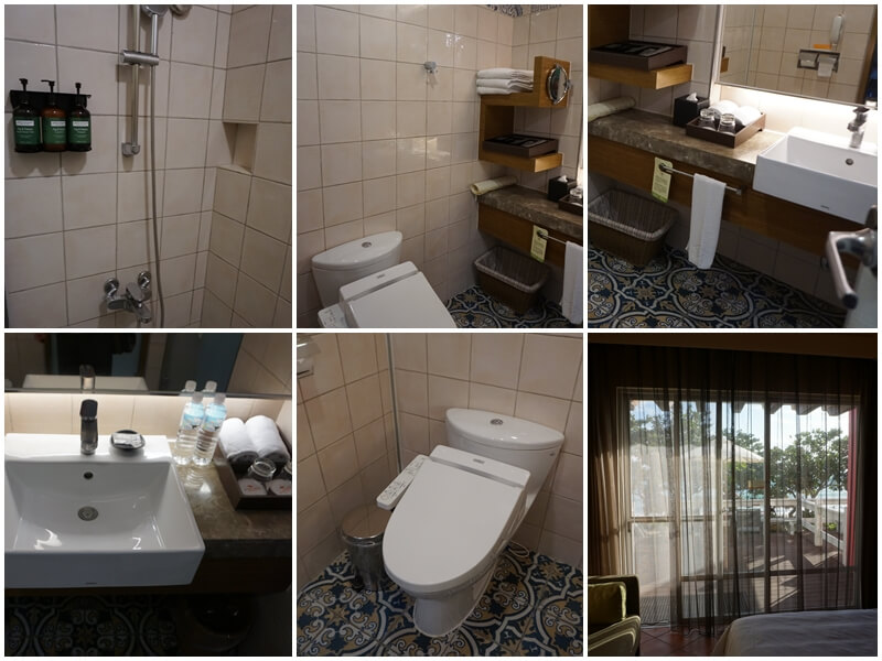 在墾丁夏都沙灘酒店住一樓海景房馬貝雅館-家庭房的衛浴