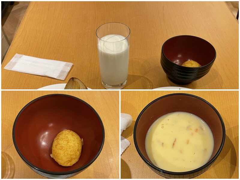 神戶蒙特利酒店的牛奶與湯品