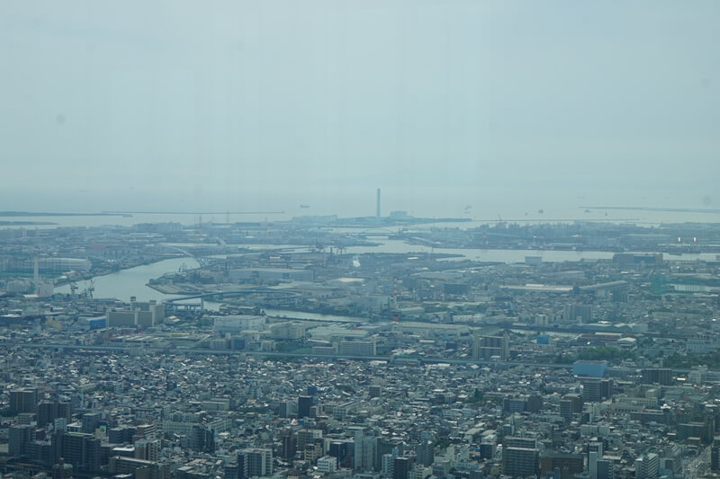 阿倍野海闊天空大廈遠眺出海口