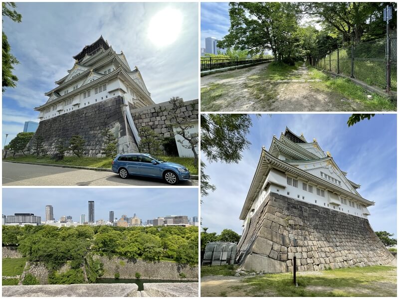 大坂城公園的天守閣的另外2個角度