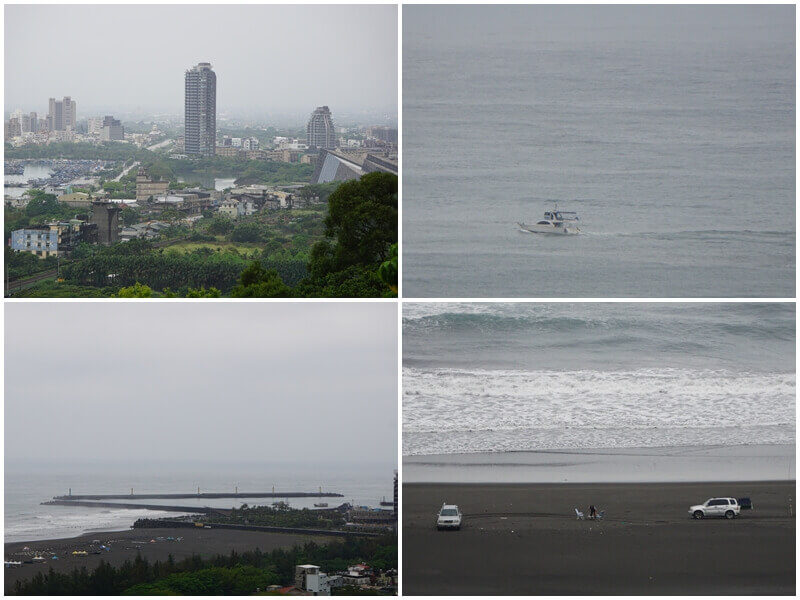 From "Looking Towards Turtle Island," you can see the Lanyang Museum, Wushi Harbor, and Wai'ao Beach.