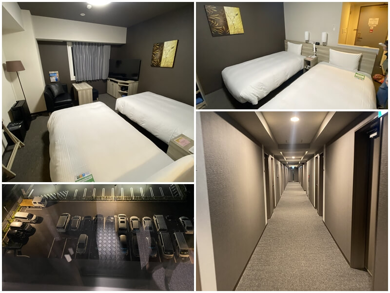 The twin room at HOTEL ROUTE-INN SHIKOKU CHUO