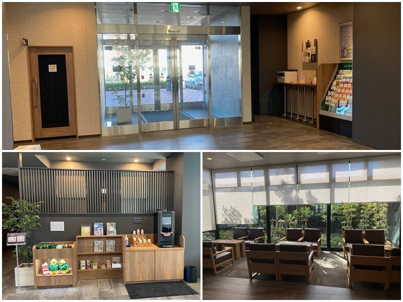 The lobby of HOTEL ROUTE-INN SHIKOKU CHUO