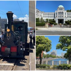 坊っちゃん列車は松山市駅で停車します