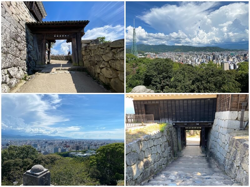 The view from Matsuyama Castle is spectacular