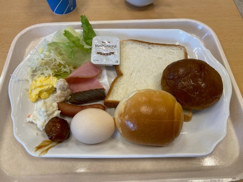 The delicious breakfast at Toyoko INN Matsuyama Ichibancho