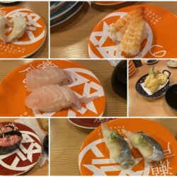 瀨戶之祭壽司兵庫町店吃紅甘、蝦與生沙丁魚壽司