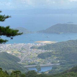 從寒霞溪山頂站第二展望所看海
