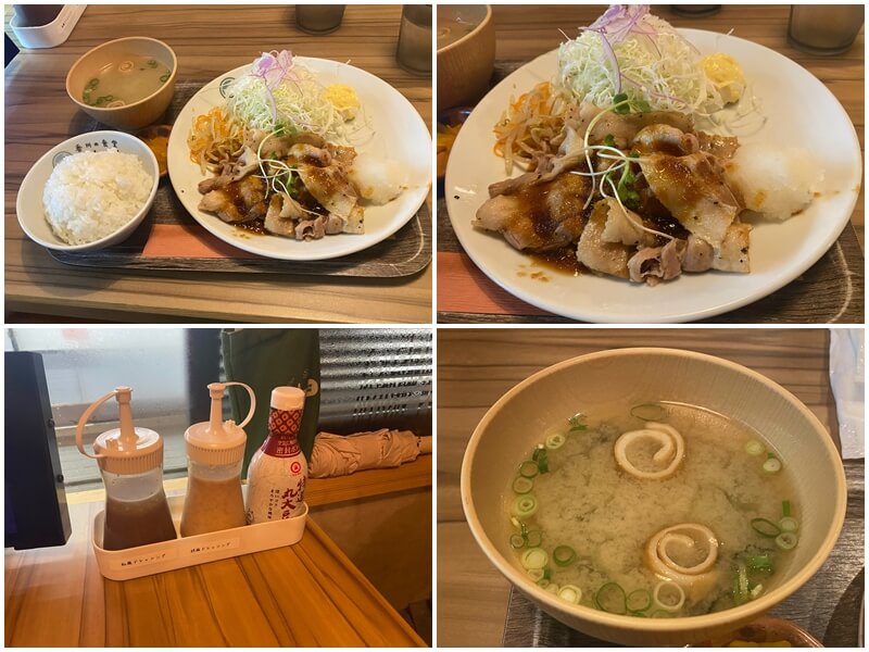 Had the grilled pork set meal at the Kagawa Shokudo Hyogomachi branch.