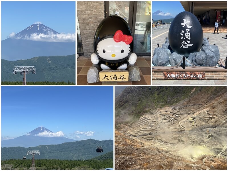 大涌谷看富士山