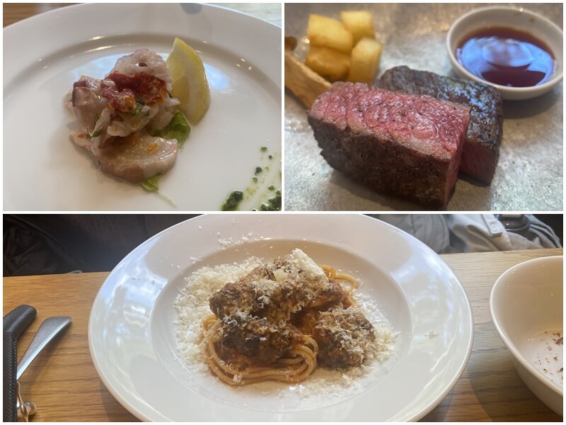 RESTAURANT ASADOR CarneSio的炭烤牛排與義大利麵