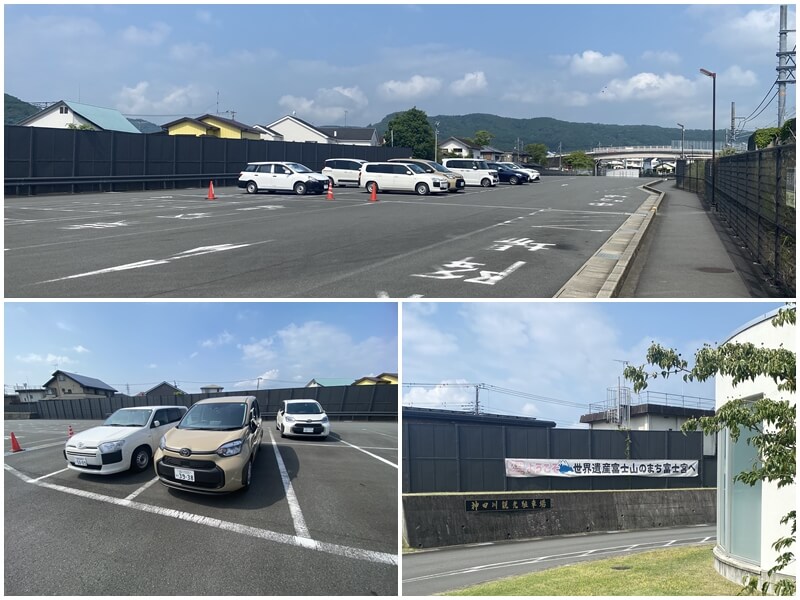 The car was parked at the Kandagawa Tourist Parking Lot in Fujinomiya City