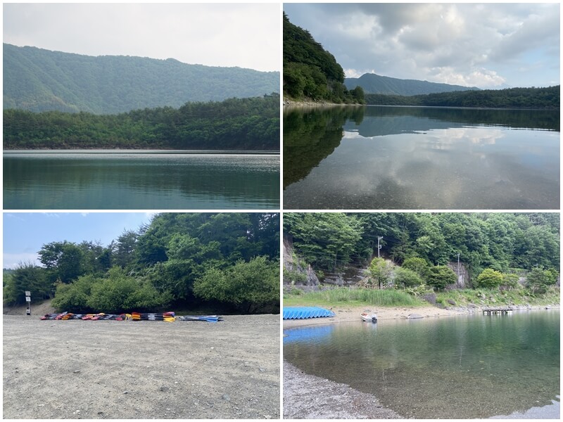 富士五湖-西湖平靜的水面
