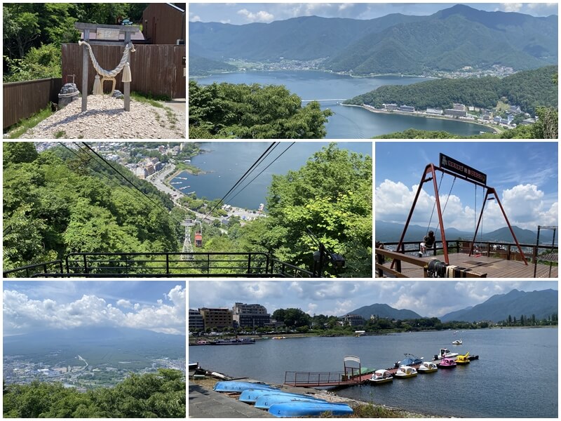 天上山公園看富士山與準備下山
