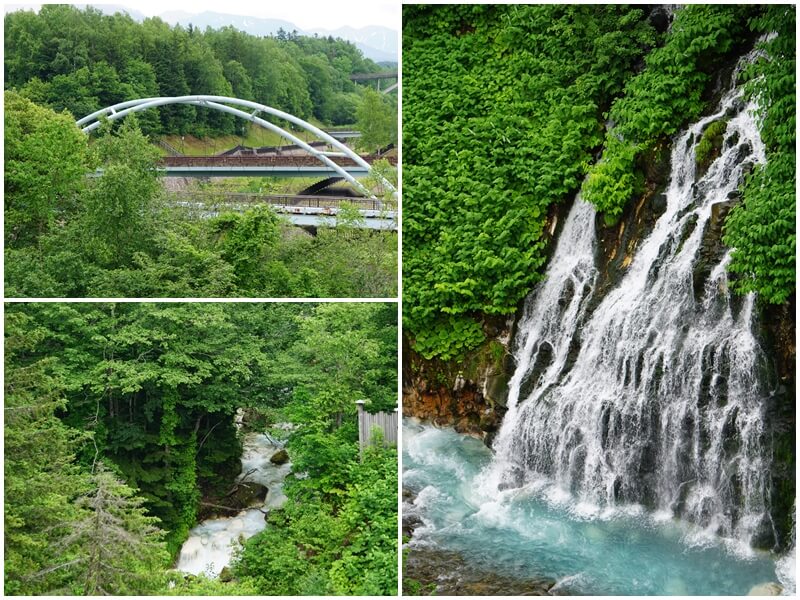 白鬚瀑布與附近的橋樑