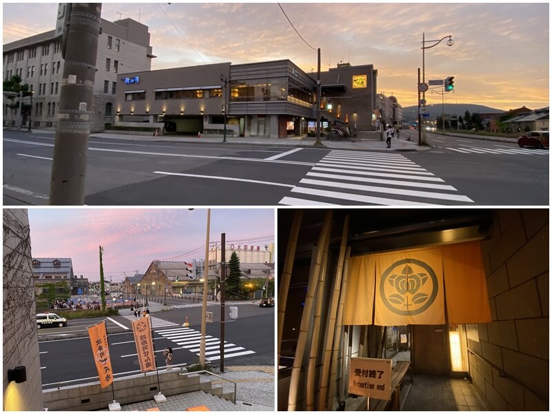 走到小樽運河斜對面的政壽司ぜん庵店吃晚餐