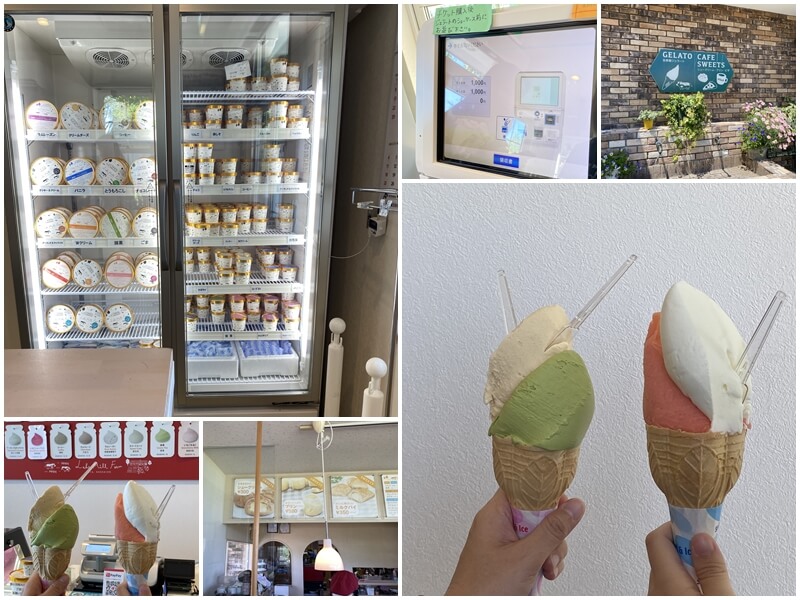 在Lake Hill Farm牧場吃冰淇淋