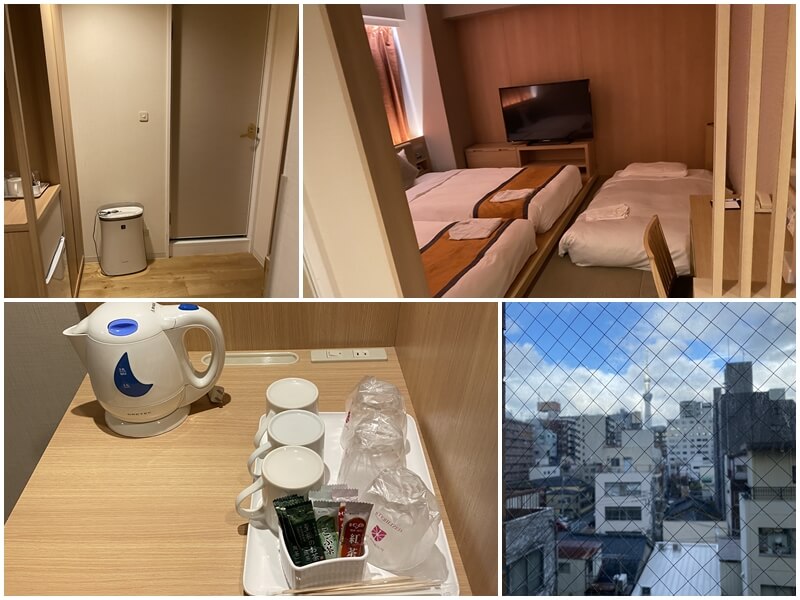 在淺草燦路都大飯店住日式三人房