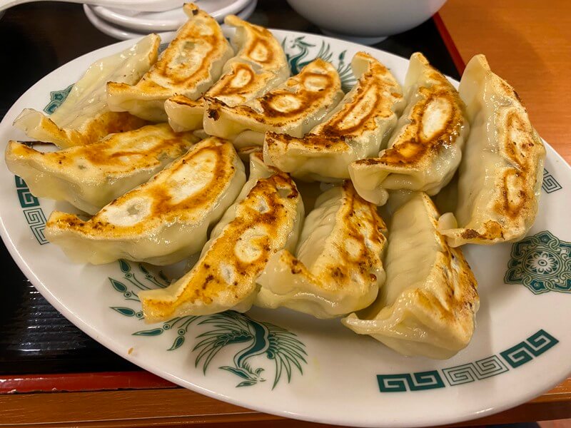 日高屋淺草雷門店的煎餃