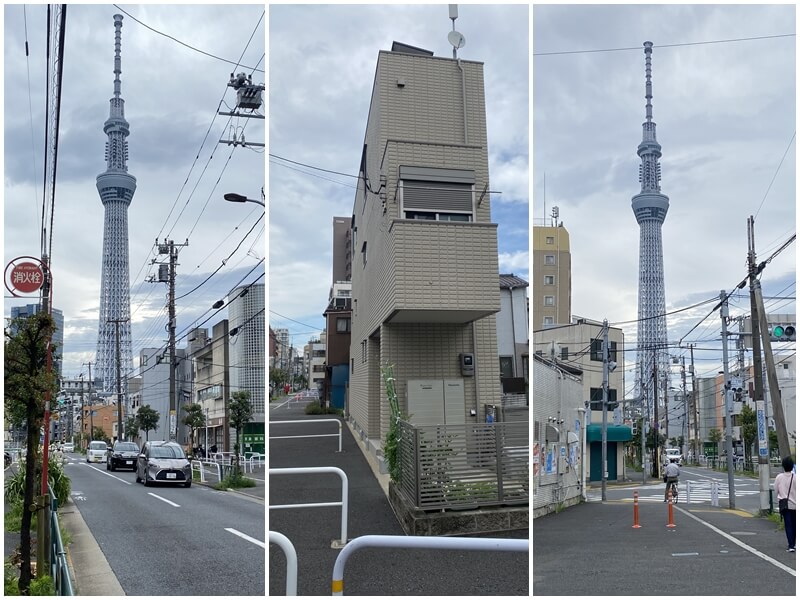 東京都墨田區十間橋通拍晴空塔