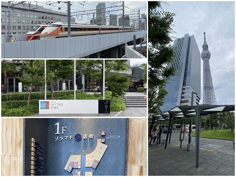 看到了東京晴空塔東塔與晴空塔