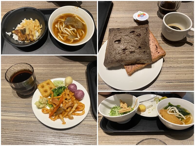 Food at the Plaza Premium Lounge, Zone C, Terminal 1, Taoyuan International Airport