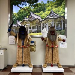 秋田空港內的男鹿半島的生剝鬼