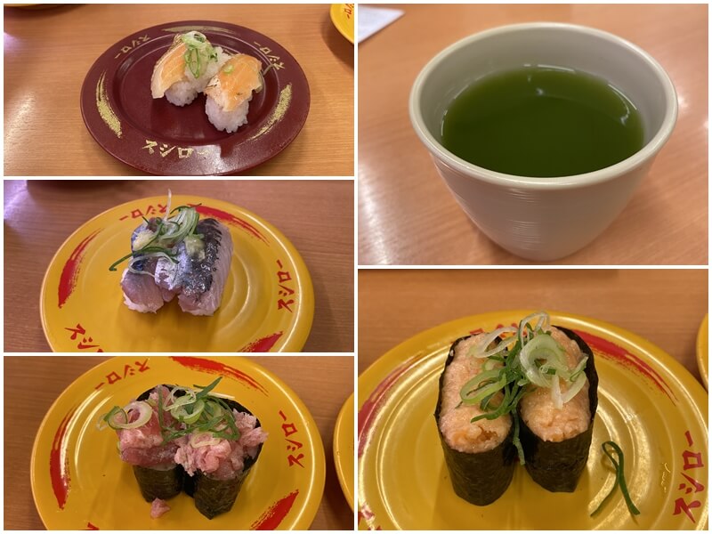 在壽司郎北上店吃美味的壽司與喝日式綠茶