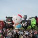 2022年台東國際熱氣球嘉年華的喔熊球、Hello Kitty球等排排站